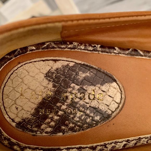 KATE SPADE Snake Leather Moccasin Loafer 8.5 - Picture 5 of 7